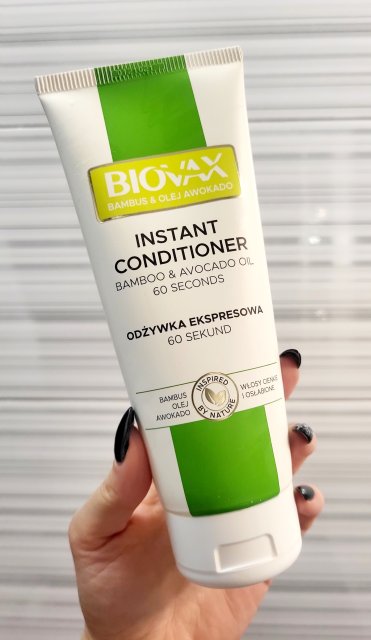 L'biotica Biovax, Bambus & Olej awokado, Odzywka do włosów, Ekspresowa, Pogrubienie i zagęszczenie, Włosy cienkie i osłabione