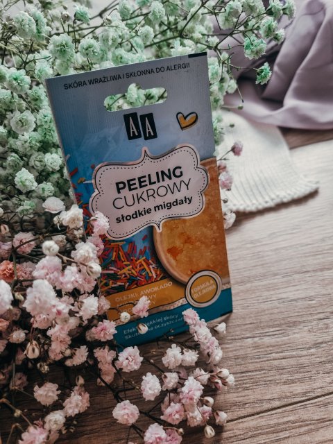 AA Peeling cukrowy, Słodkie Migdały, Olejki awokado, migdałowy, arganowy