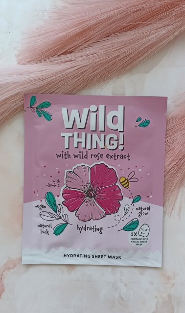 Dayes Europe B.V Maska do twarzy w płacie, Wild Thing!, Z ekstraktem z dzikiej róży i stabilizowaną witaminą C, Nawilżenie i blask