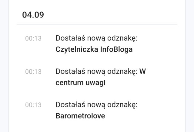 Odznaki DC lista