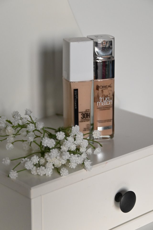 podkłady L'oreal i Maybelline