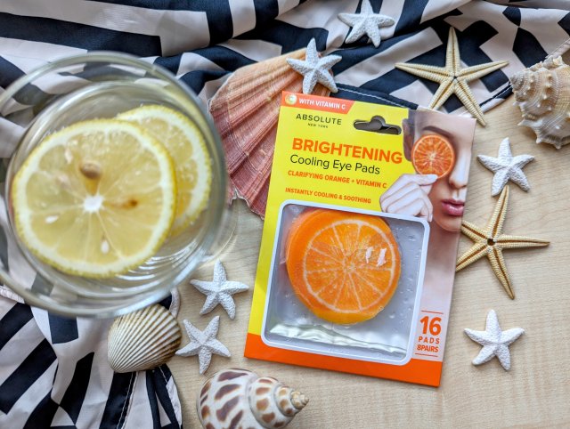 Absolute New York Płatki na oczy, Brightening, Cooling Eye Pads, Clarifying Orange + Vitamin C