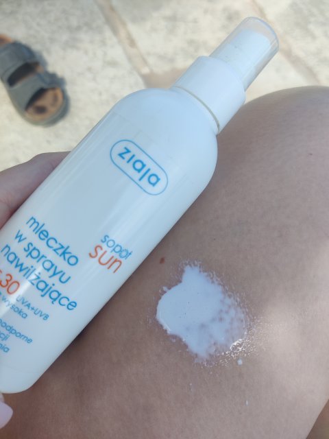 Ziaja Sopot Sun, Mleczko w sprayu nawilżające SPF 30+