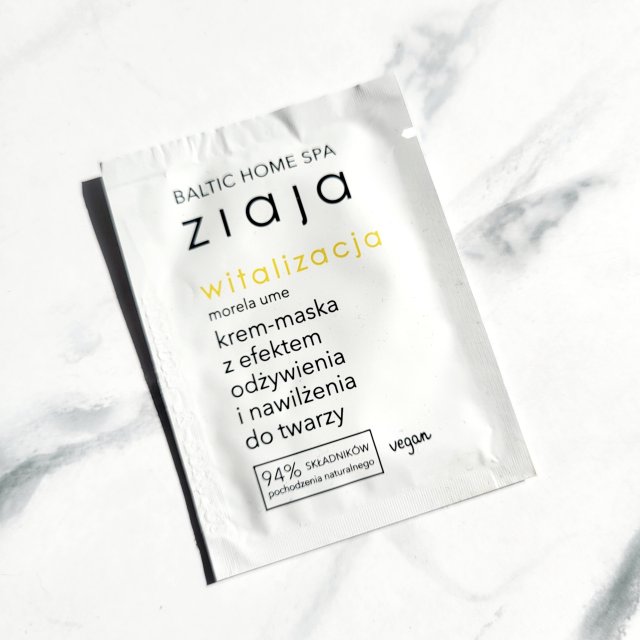 Ziaja Baltic Home Spa, Witalizacja, Krem-maska do twarzy, Odżywienie i nawilżenie, Morela Ume