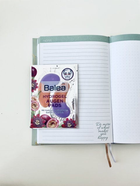 Balea Płatki pod oczy, Hydrożelowe, Kwas hialuronowy, Ekstrakt z marakui i kofeina 