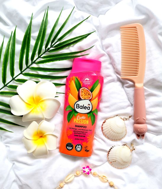 Balea Szampon do włosów, Exotic Passion, Każdy rodzaj włosów, O zapachu mango i marakui