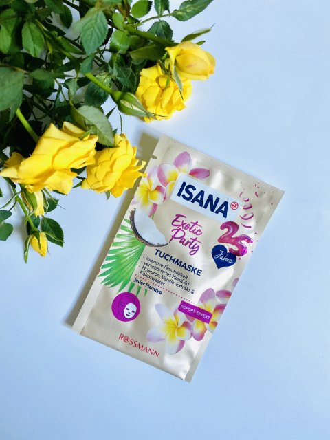 Isana Maseczka do twarzy w płacie, Exotic Party, 25 Yahre