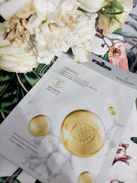 BeauuGreen Maska do twarzy w płacie, Firming, Collagen Essence Mask