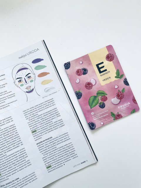 Frudia Maska do twarzy w płacie, My Orchard Squeeze Mask, Raspberry