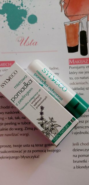 Pomadka z peelingiem Miętowa 