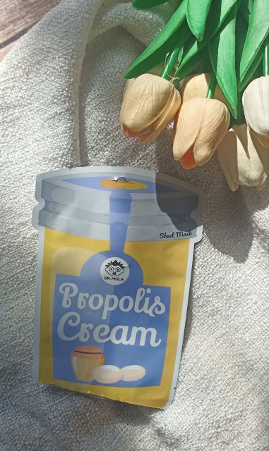Dr. Mola Maseczka do twarzy w płacie, Propolis Cream