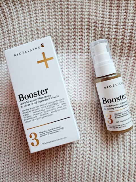 Bioélixire Booster do włosów, Aminokwasowo - witaminowy, Do intensywnej regeneracji włosów