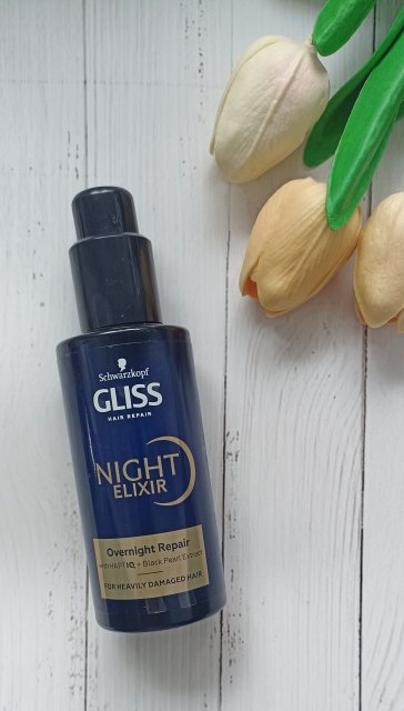 Schwarzkopf Gliss Kur, Hair Repair, Kuracja do włosów, Night Elixir, Na noc