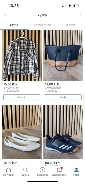 Pokaż swój profil na Vinted