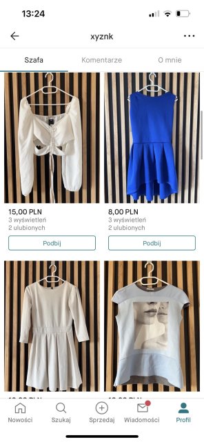 Pokaż swój profil na Vinted