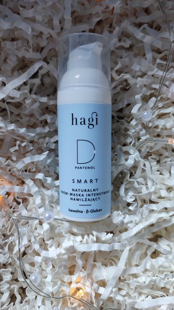 Hagi Cosmetics Krem-maska do twarzy, Smart, Naturalny, Intensywnie nawilżający, D-Pantenol