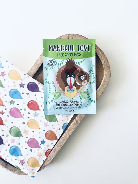Maxbrands Marketing B.V. Face Sheet Mask, Maseczka do twarzy w płacie, Mandrill Love