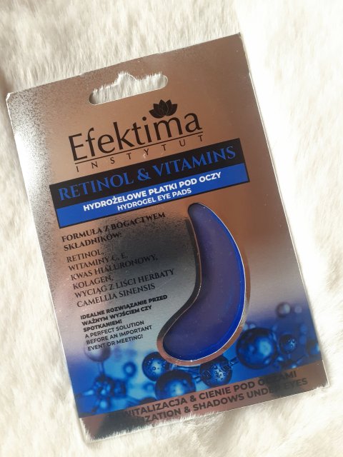Efektima Retinol & Vitamins, Hydrożelowe płatki pod oczy, Z retinolem