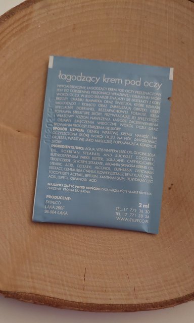 Pod oczy łagodzący krem 