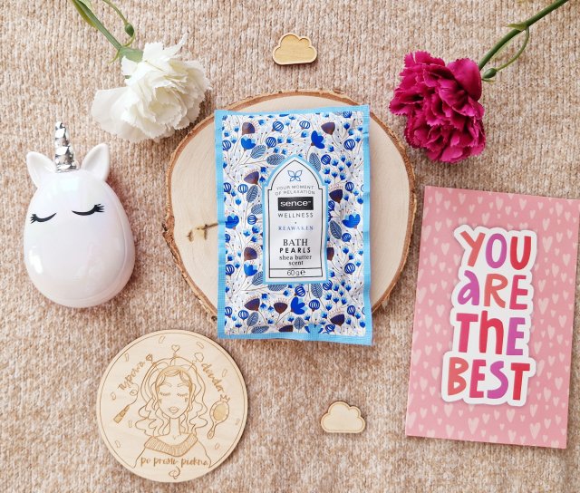 Sence Essentials Perełki do wanny, Reawaken, Shea Butter Scent