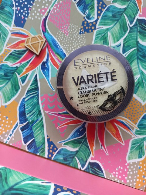 Eveline Variété, Puder do twarzy, Sypki, Ultra Fixing Translucent Loose Power, Lawenda i Skwalan 