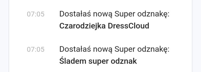 Odznaki DC lista