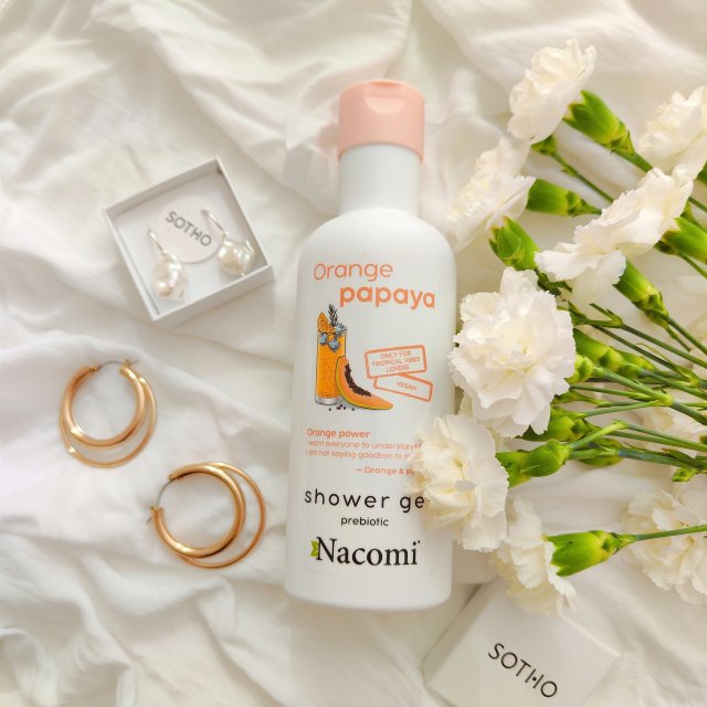 Nacomi Żel pod prysznic, Orange Papaya, Orange Power