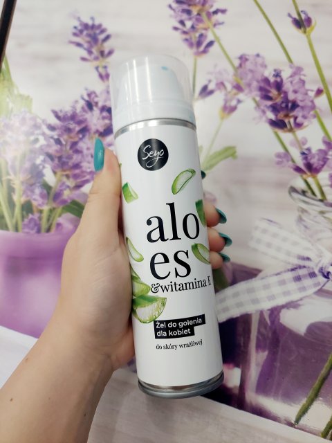 Seyo Żel do golenia, Dla kobiet, Aloe Extract & Vitamin E, Do skóry wrażliwej