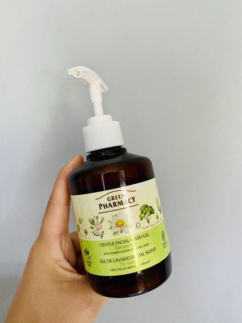 Green Pharmacy Żel do mycia twarzy, Delikatny, Zielona herbata