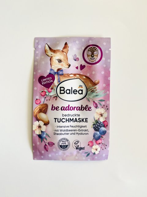 Balea Maseczka do twarzy w płacie, be adorable