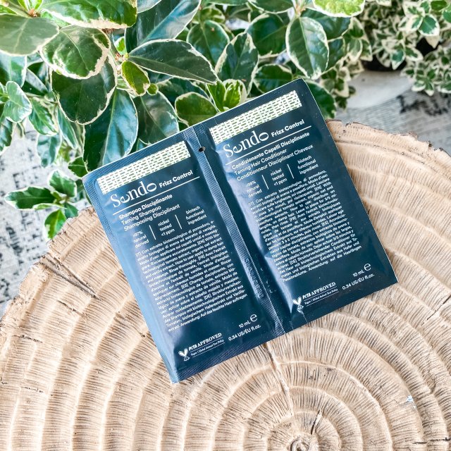 próbki do włosów sendo szampon odżywka frizz control