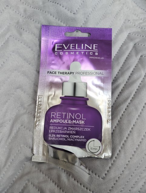 Eveline Face Therapy Professional, Maseczka do twarzy, Retinol Ampoule-Mask, Redukcja zmarszczek i przebarwień 
