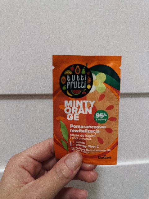 Farmona Tutti Frutti, Olejek do kąpieli i pod prysznic, Minty Orange, Pomarańczowa rewitalizacja