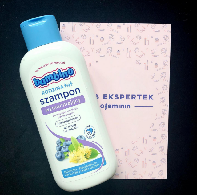 Bambino Rodzina, Szampon do włosów, Wzmacniający, Do włosów cienkich i delikatnych