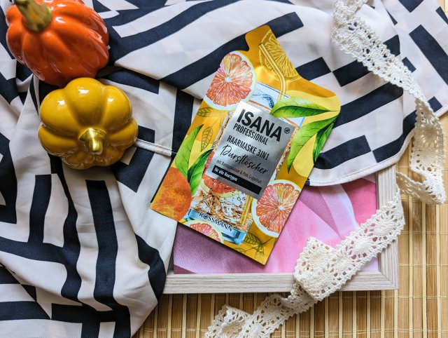 Isana Professional, Maska do włosów, Durstlöscher, 3in1, Woda bambusowa i różowy grejpfrut 