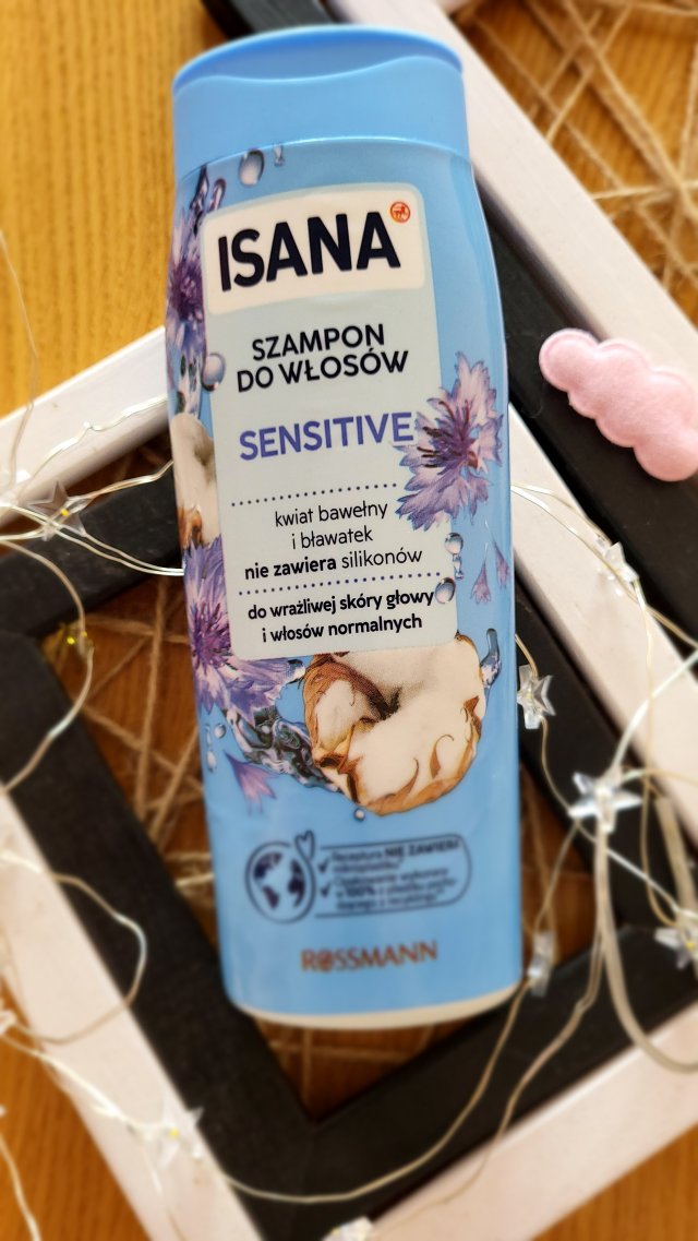 Isana Szampon do włosów, Sensitiv, Cotton Flower & Kornblume