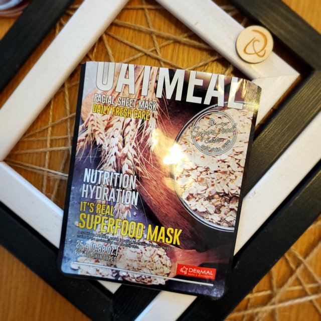 Dermal Maska do twarzy w płacie, Nutrition Hydration, Oatmeal