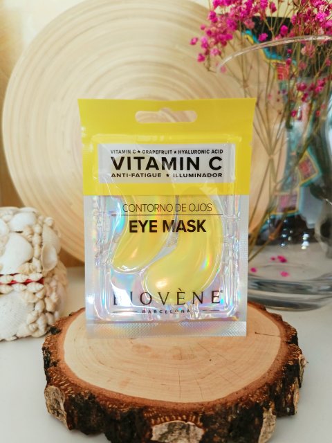 Biovene Barcelona Eye Mask, Płatki pod oczy, Vitamin C, Ultra-Bright Eye Pad Mask, Grapefruit and Hyaluronic Acid