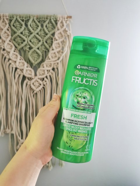 Garnier Fructis, Fresh, Szampon do włosów, Oczyszczający, Włosy przetłuszczające się