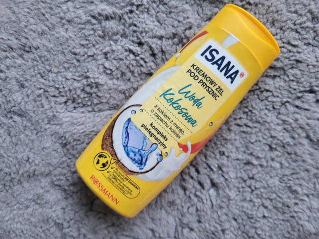 Isana Żel pod prysznic, Woda kokosowa, Z sokiem z mango o zapachu kokosa