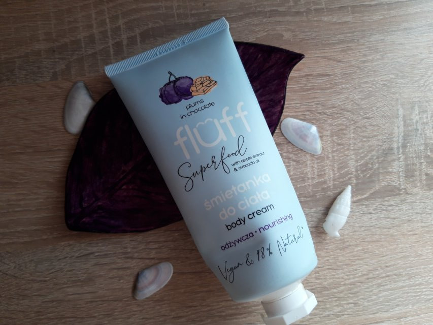 Fluff Superfood, Śmietanka do ciała, Śliwka w czekoladzie