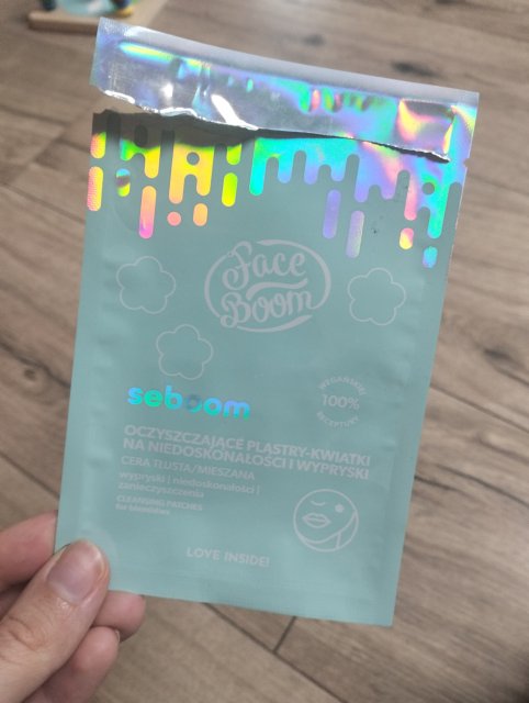 FaceBoom Plastry-kwiatki na niedoskonałości, Seboom, Oczyszczające, Cera tłusta/mieszana