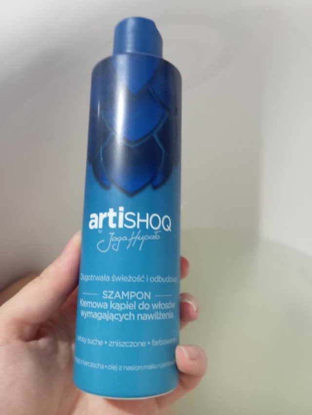 Artishoq Szampon do włosów, Kremowa kąpiel do włosów wymagających nawilżenia