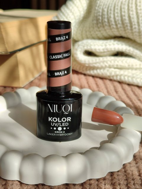 NIUQI Lakier hybrydowy, Brąz 4