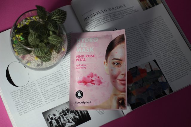 The Beauty Dept. Maseczka do twarzy w płacie, Hydrogel Mask, Pink Rose Petal, Hydrating + Balancing