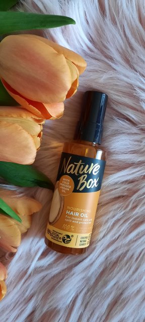 Nature Box Olejek do włosów, Odżywczy, Olej arganowy