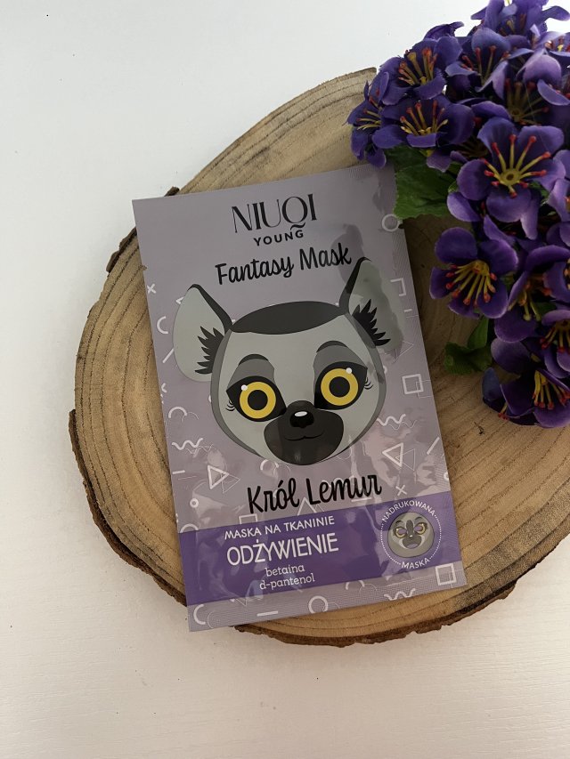 NIUQI Young, Fantasy Mask, Maska do twarzy na tkaninie, Odżywienie, Król Lemur 