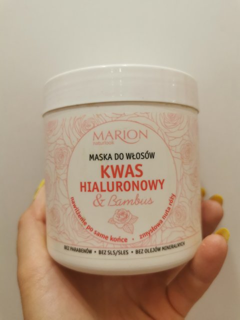 Marion Naturlook, Maska do włosów, Kwas hialuronowy & bambus, 