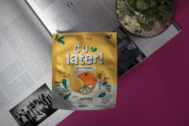 Dayes Europe B.V Maska do twarzy w płacie, Cu Later!, With Vitamin C