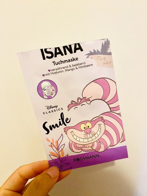 Isana Disney Classics, Maseczka do twarzy w płacie, Smile 